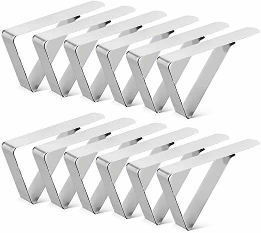 12pack Tablecloth Clips, Picnic Table Clip, Outdoor Indoor Table