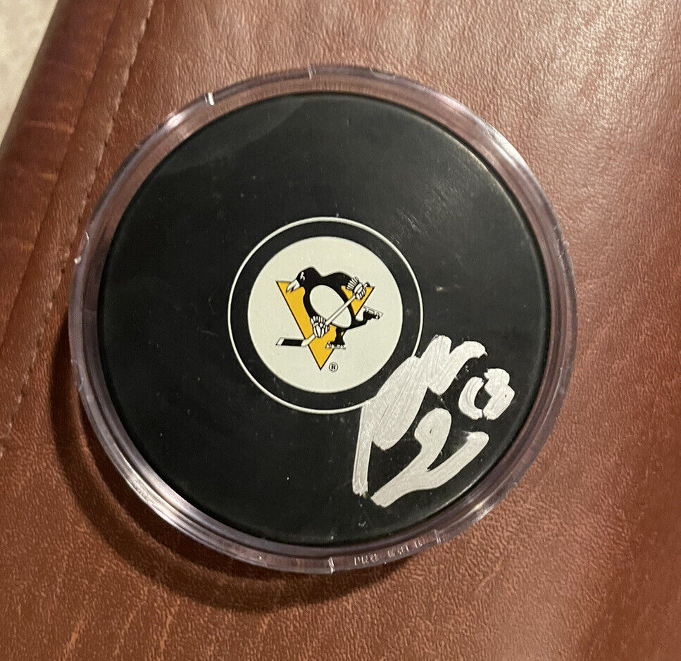 Radim Zohorna Pittsburgh Penguins Signed Autograph Official Logo Puck Coa
