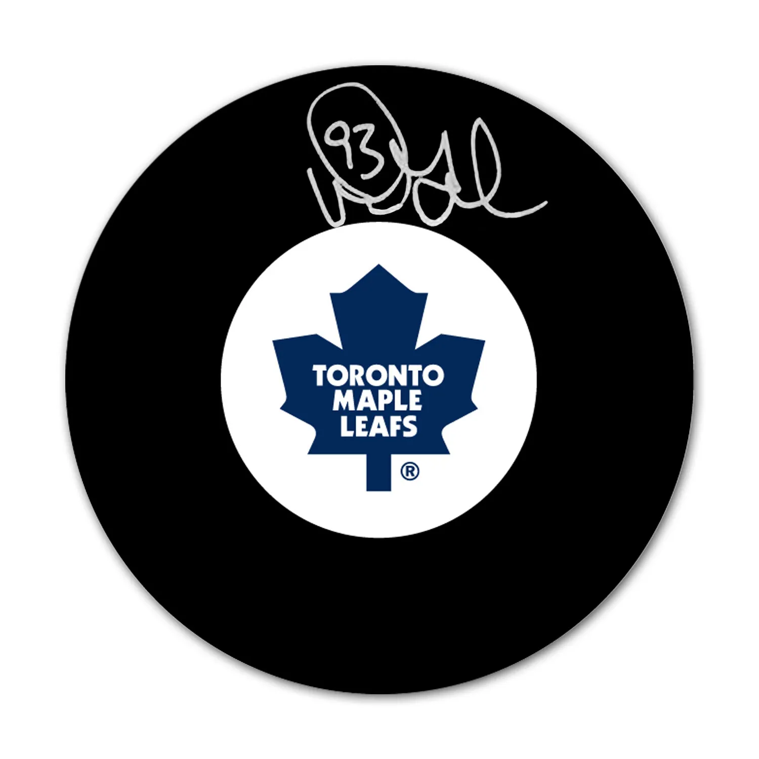 Doug Gilmour Autographed Hockey Puck - Toronto Maple Leafs
