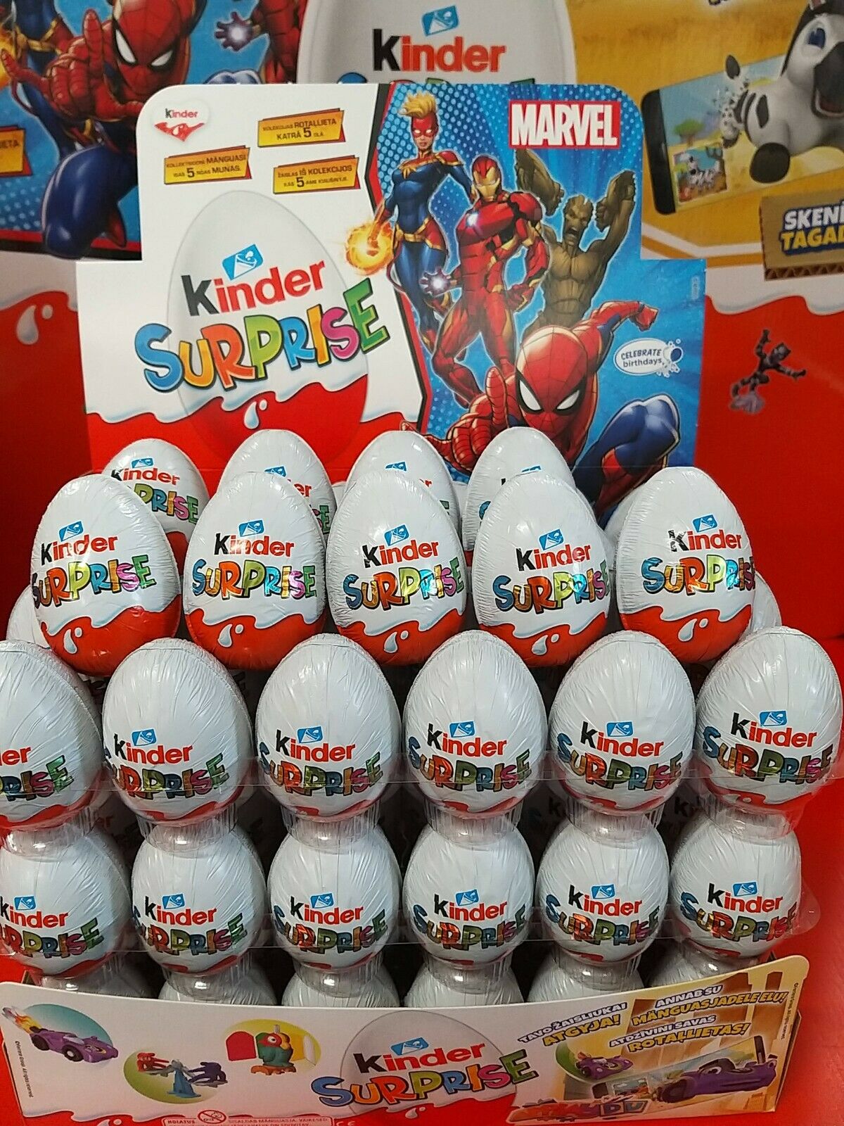 10x Chocolate Eggs Kinder Classic With Surprise Toy Inside