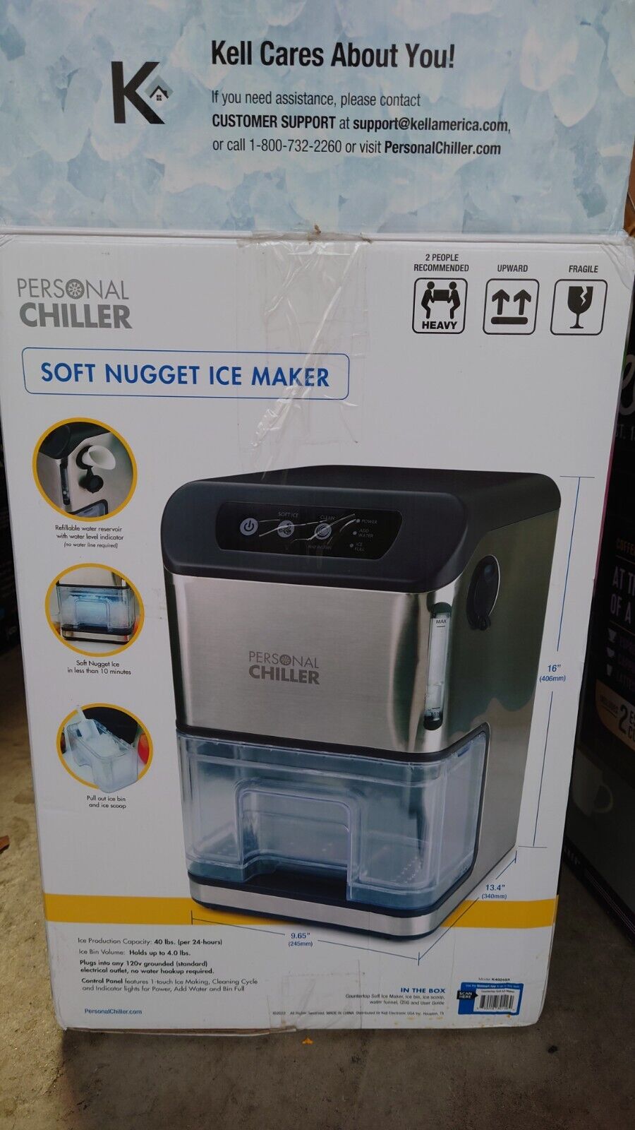 Personal Chiller Soft Nugget Ice Maker Missing Accessories