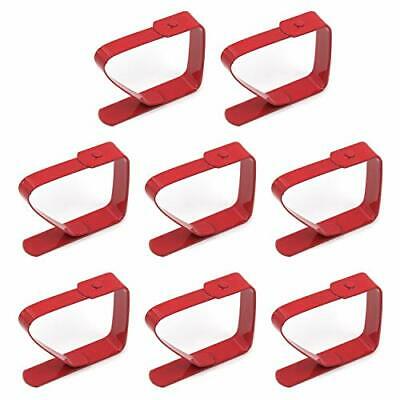 T Tulead Red Table Cloth Clamp Clips 2"x1.57" Stainless Steel Tablecloth Clip...