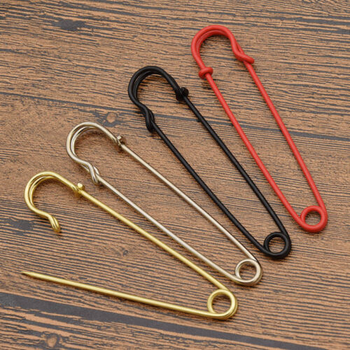 Extra Large Metal Safety Pins Diy Craft Garment Accessories Brooch Pins 4 Colors